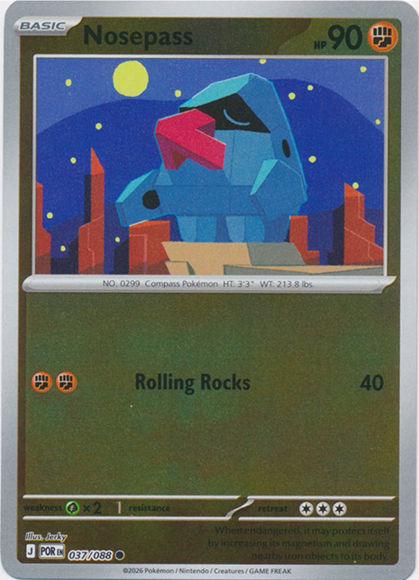 Nosepass - 037/088 - Common - Reverse Holo