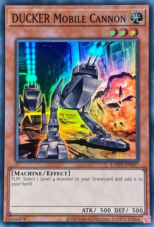 DUCKER Mobile Cannon (2020 Date Reprint) - LODT-EN037 - Super Rare
