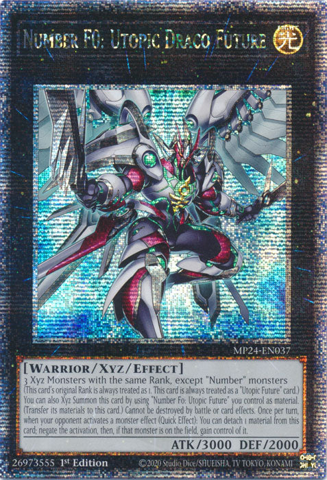 Number F0: Utopic Draco Future - MP24-EN037 - Quarter Century Secret Rare - 1st Edition