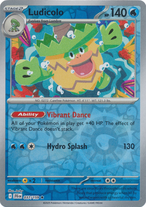 Ludicolo - 037/159 - Rare - Reverse Holo
