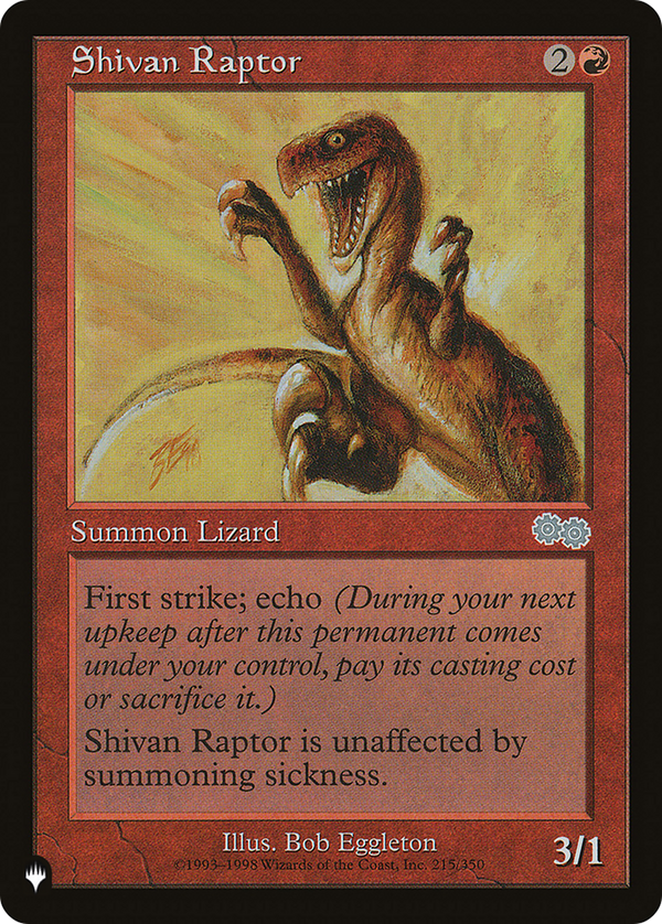 Shivan Raptor - USG Reprint (PLST)