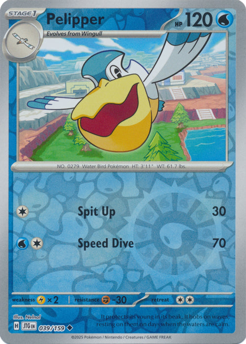 Pelipper - 039/159 - Uncommon - Reverse Holo