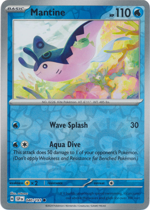 Mantine - 040/191 - Common - Reverse Holo