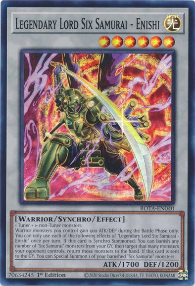 401 Games Canada - Legendary Lord Six Samurai - Enishi - ROTA-EN040 - Super Rare