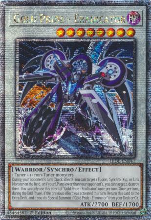 Gold Pride - Eradicator - LEDE-EN041 - Quarter Century Secret Rare - 1st Edition