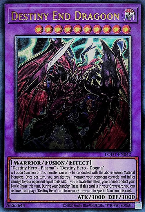 Destiny End Dragoon (UTR) (2020 Date Reprint) - LODT-EN042 - Ultimate Rare
