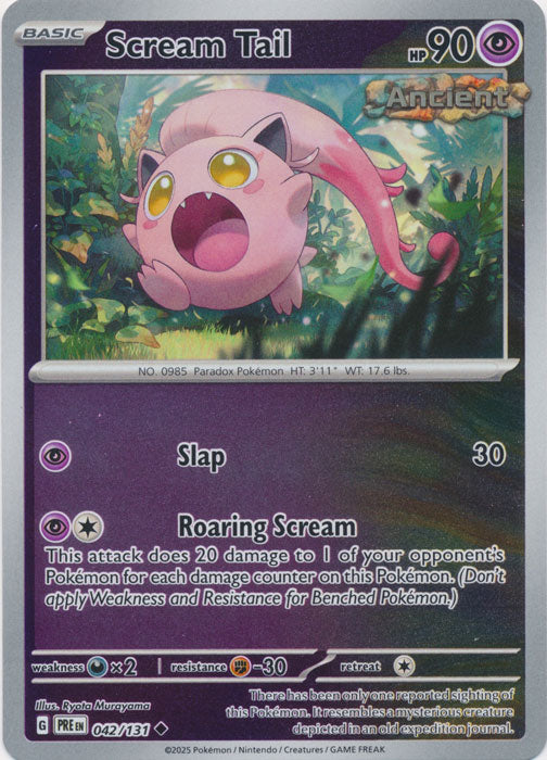 Scream Tail - 042/131 - Uncommon - Reverse Holo