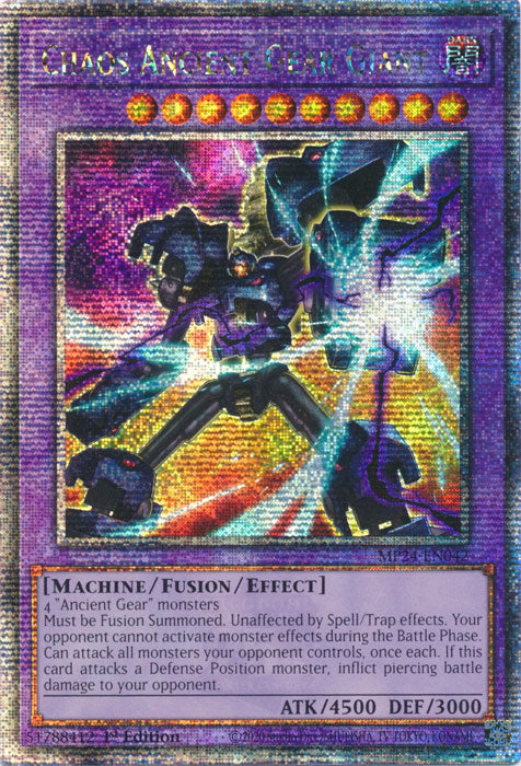 Chaos Ancient Gear Giant - MP24-EN042 - Quarter Century Secret Rare - 1st Edition