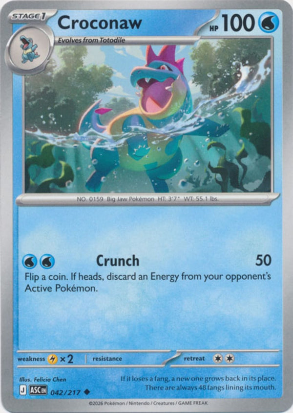 Croconaw - 042/217 - Uncommon