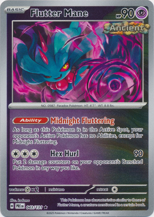 Flutter Mane - 043/131 - Rare - Reverse Holo