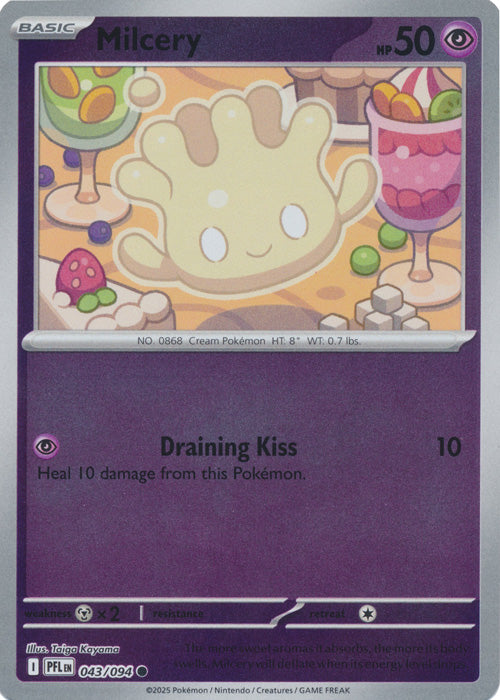 Milcery - 043/094 - Common - Reverse Holo