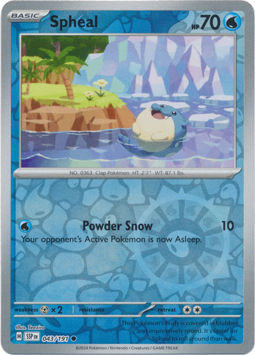 Spheal - 043/191 - Common - Reverse Holo