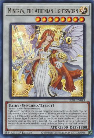 Minerva, the Athenian Lightsworn - LEDE-EN043 - Ultra Rare - 1st Edition