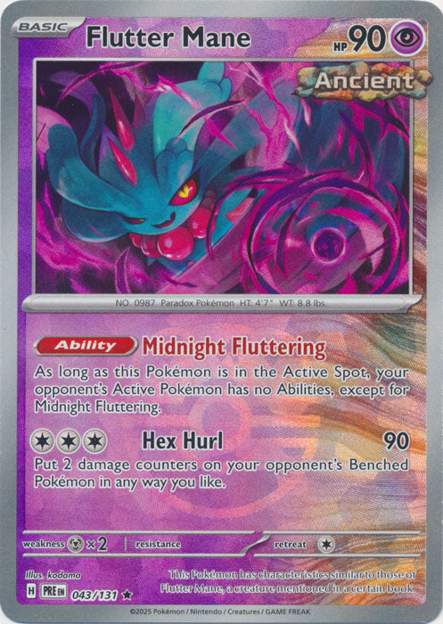 Flutter Mane (Master Ball Pattern) - 043/131 - Rare