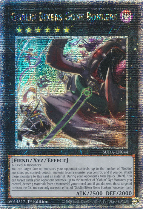 Goblin Bikers Gone Bonkers - SUDA-EN044 - Quarter Century Secret Rare - 1st Edition