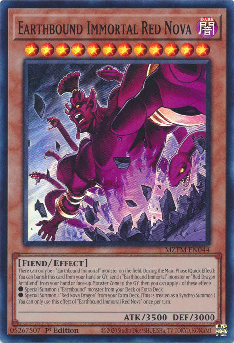 Earthbound Immortal Red Nova - MZTM-EN044 - Super Rare - 1st Edition