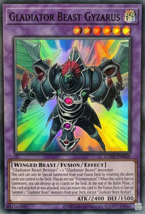 Gladiator Beast Gyzarus (2020 Date Reprint) - LODT-EN044 - Super Rare