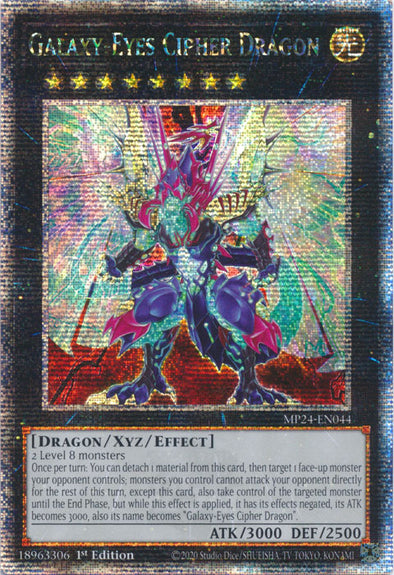 Galaxy-Eyes Cipher Dragon - MP24-EN044 - Quarter Century Secret Rare - 1st Edition