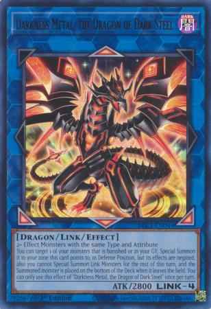 Darkness Metal, the Dragon of Dark Steel (Silver) - BLC1-EN044 - Ultra Rare - 1st Edition