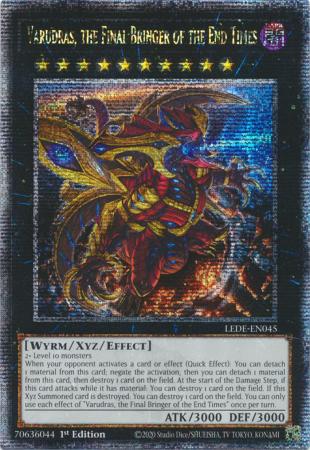 Varudras, the Final Bringer of the End Times - LEDE-EN045 - Quarter Century Secret Rare - 1st Edition