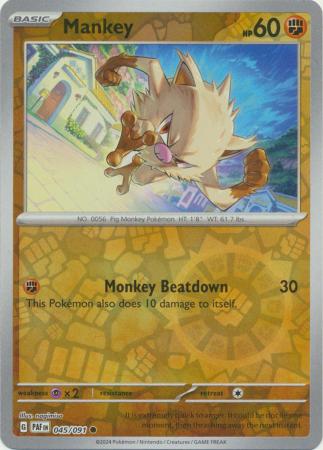 Mankey - 045/091 - Common - Reverse Holo