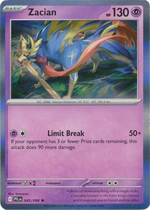 Zacian - 045/094 - Rare