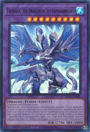 Trishula, the Dragon of Icy Imprisonment - BLC1-EN045 - Ultra Rare - 1st Edition