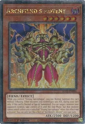 Archfiend's Advent - BLTR-EN046 - Quarter Century Secret Rare - 1st Edition