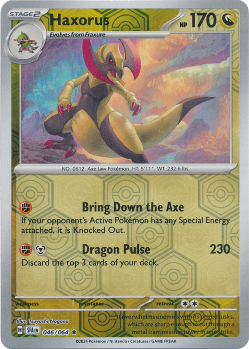 Haxorus - 046/064 - Rare - Reverse Holo