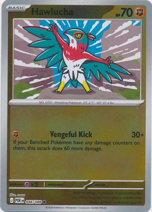 Hawlucha - 046/088 - Common - Reverse Holo