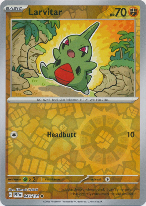 Larvitar - 047/131 - Common - Reverse Holo