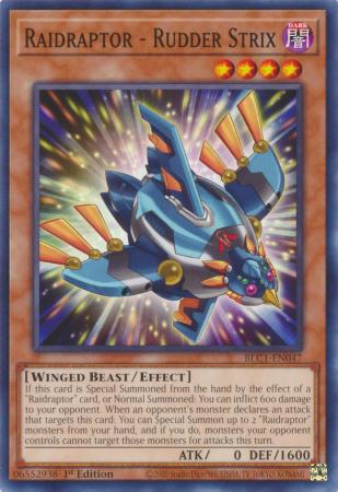 Raidraptor - Rudder Strix - BLC1-EN047 - Common - 1st Edition