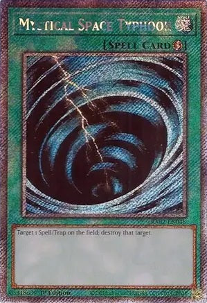 Mystical Space Typhoon (Platinum Secret Rare) - RA02-EN048 - Platinum Secret Rare - 1st Edition