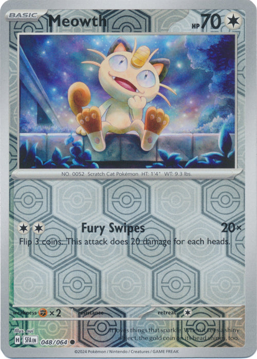 Meowth - 048/064 - Common - Reverse Holo