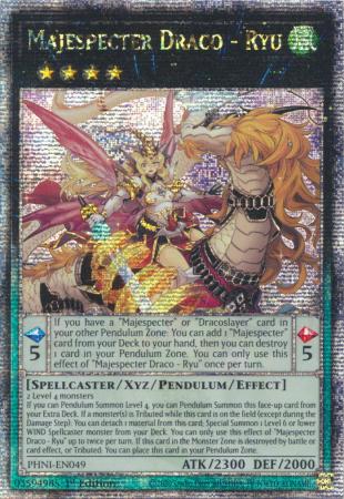 Majespecter Draco - Ryu - PHNI-EN049 - Quarter Century Secret Rare - 1st Edition