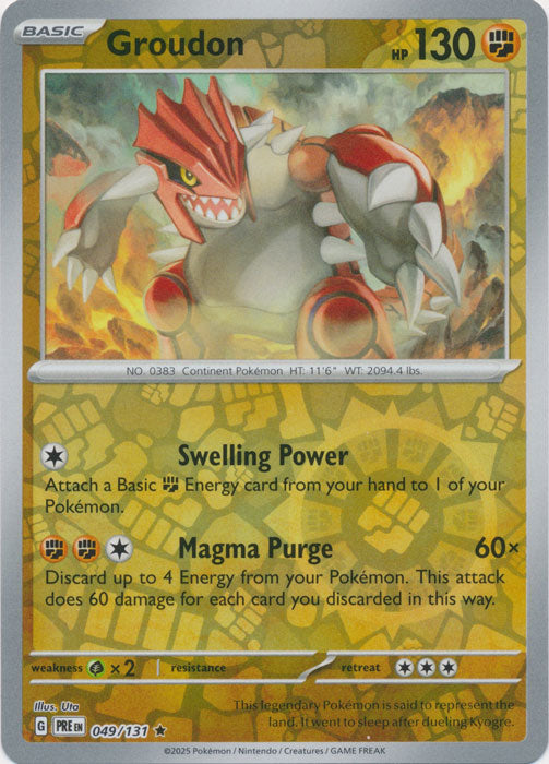 Groudon - 049/131 - Rare - Reverse Holo
