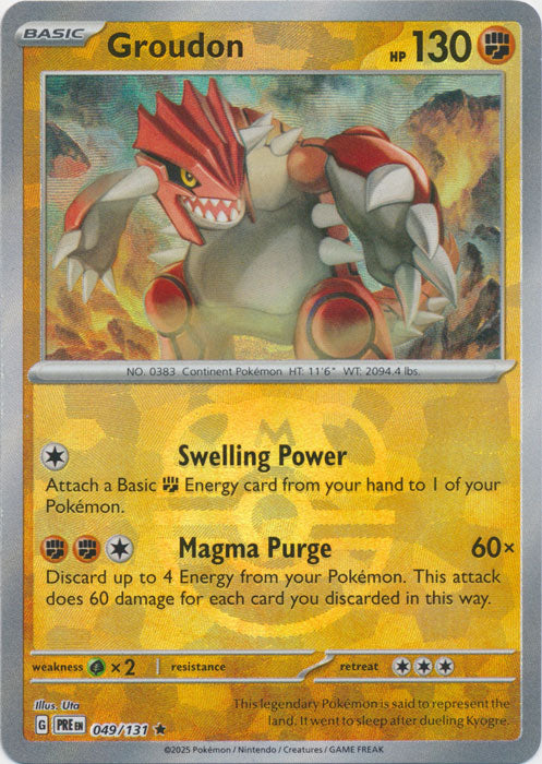 Groudon (Master Ball Pattern) - 049/131 - Rare