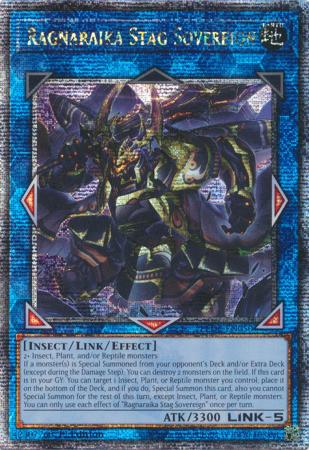 Ragnaraika Stag Sovereign - LEDE-EN050 - Quarter Century Secret Rare - 1st Edition