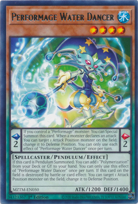 Performage Water Dancer - MZTM-EN050 - Rare - 1st Edition