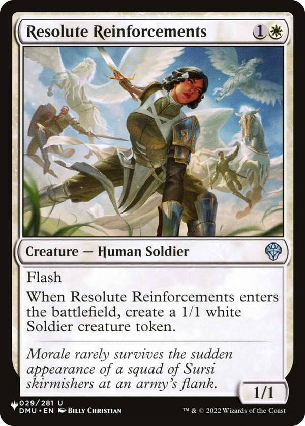 Resolute Reinforcements - DMU Reprint (PLST)