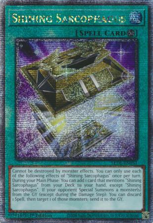 Shining Sarcophagus - LEDE-EN051 - Quarter Century Secret Rare - 1st Edition