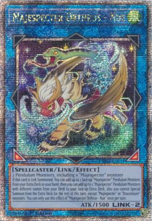 Majespecter Orthrus - Nue - PHNI-EN051 - Quarter Century Secret Rare - 1st Edition