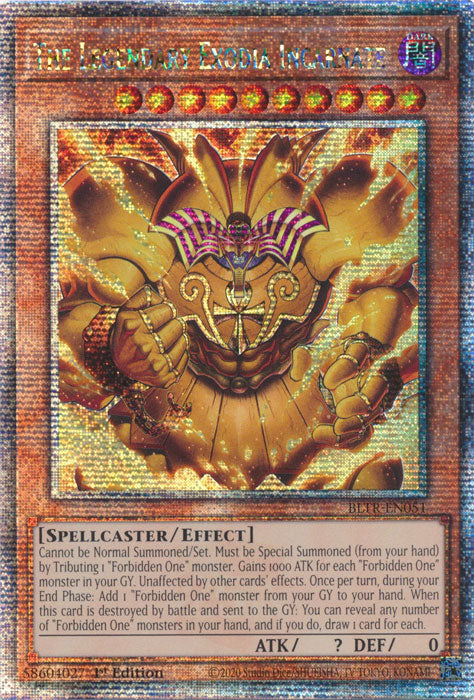 The Legendary Exodia Incarnate - BLTR-EN051 - Quarter Century Secret Rare - 1st Edition