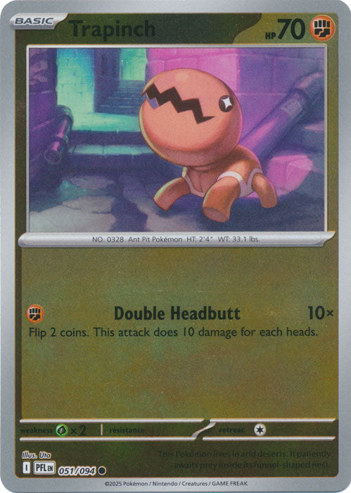 Trapinch - 051/094 - Common - Reverse Holo