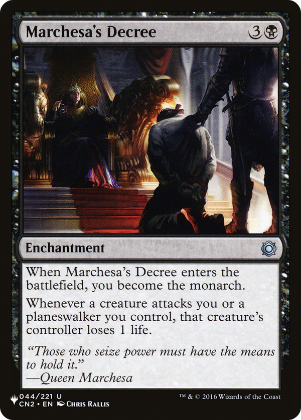 Marchesa's Decree - CN2 Reprint (PLST)