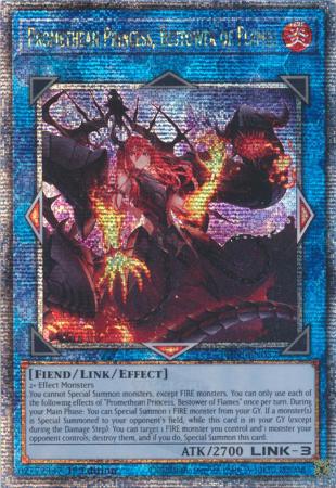 Promethean Princess, Bestower of Flames - PHNI-EN052 - Quarter Century Secret Rare - 1st Edition