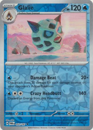 Glalie - 052/167 - Uncommon - Reverse Holo