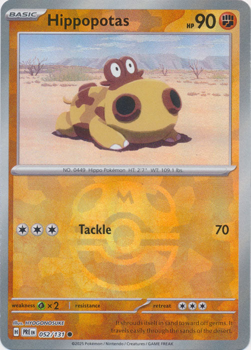 Hippopotas (Master Ball Pattern) - 052/131 - Common