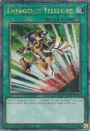 Emergency Teleport - RA02-EN053 - Quarter Century Secret Rare - 1st Edition