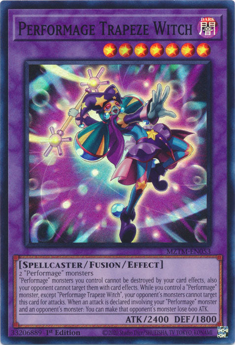 Performage Trapeze Witch - MZTM-EN053 - Super Rare - 1st Edition